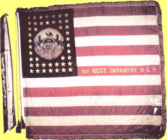 Flag of the 1st Pennsylvania Volunteer Infantry, 1898