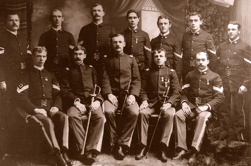 Officers and Non-commissioned officers of the 2nd Massachusetts Volunteer Infantry, Co F, 1898