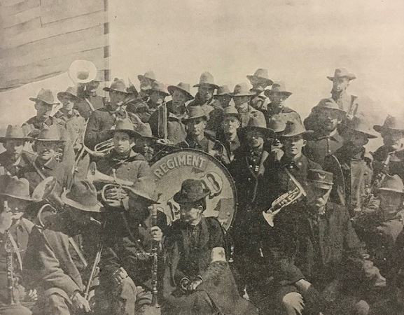 The 51st Iowa Band aboard the Tug RELIEF