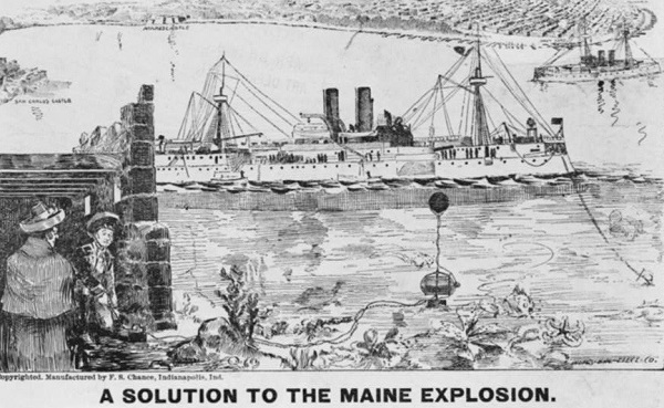 Newspaper theory on the loss of the U.S.S. Maine