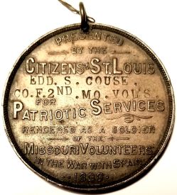 Back - City of St. Louis Volunteer Medal