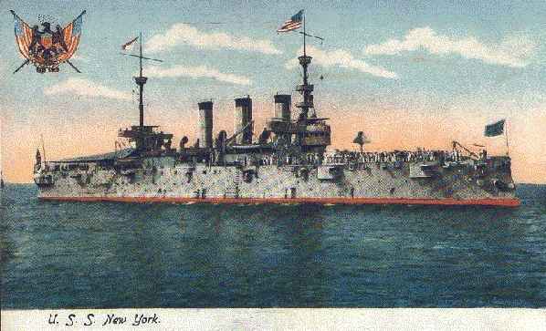 Cruiser U.S.S. New York in 1907