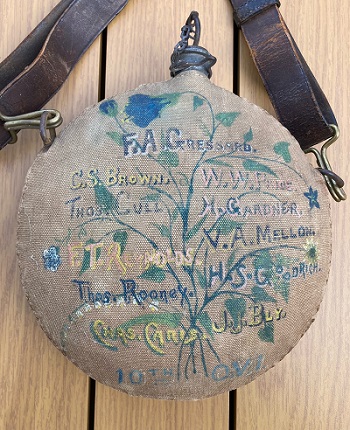 Decorated Canteen from the 10th Ohio Volunteer Infantry