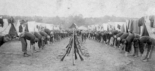 Morning Exercises in Camp with the 12th Pennsylvania