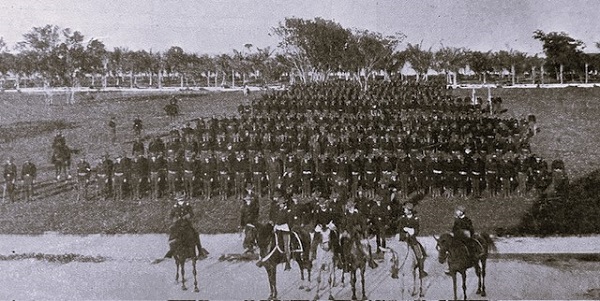 1st Alabama Volunteer Infantry on parade