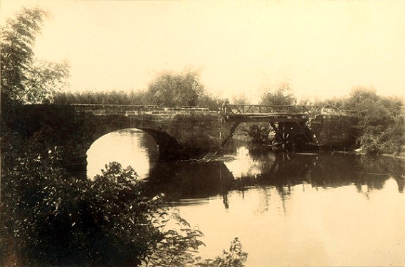 Zapote River Bridge, the scene of one of the skirmishes in which Mediate was involved.