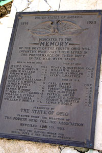 Monument to the 4th Ohio Volunteer Infantry in Guayama, PR