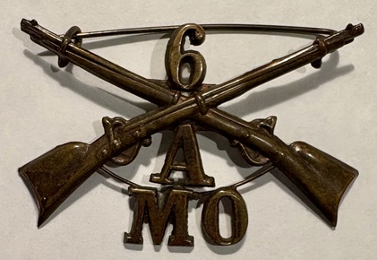 6th Missouri Volunteer Infantry Hat Insignia