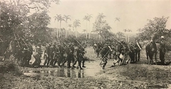 The 71st New York going in action,  Battle of San Juan Hill, 1898