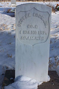 Grave of George Cook, Jr., 1st Idaho Volunteer Infantry