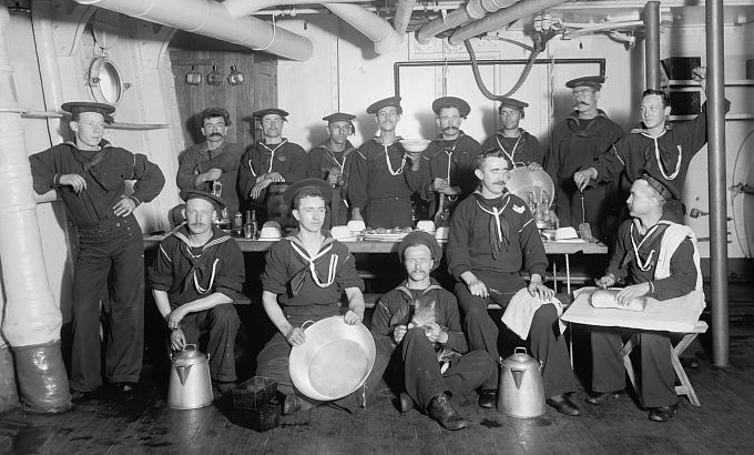 Berth Deck Slushers or Cooks of the Battleship Maine