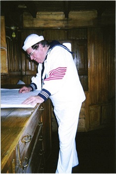 Jack L. McSherry, Jr. Jack L.McSherry, Jr. in the Pilot House of the Cruiser Olympia
