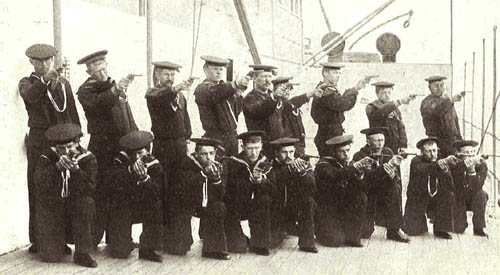 Revolver Drill on the Battleship Maine
