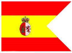 Spanish Flag of General-Captain of the Land Force, 1898