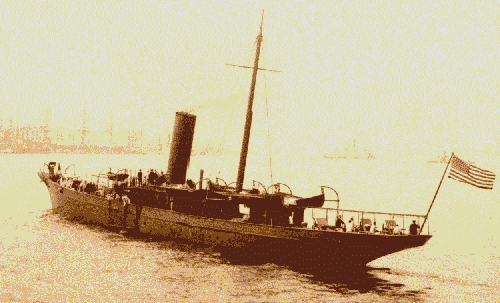 The gunboat U.S.S. Gloucester