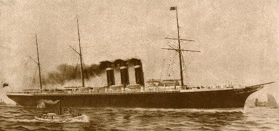 Auxiliary Cruiser U.S.S. Harvard prior to the war.