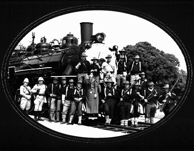 K Troop and compadres on the Texas railroad