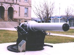 6 inch gun from USS Maine, Alpena, MI