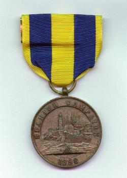 Front - U.S. Navy Spanish Campaign Service Medal