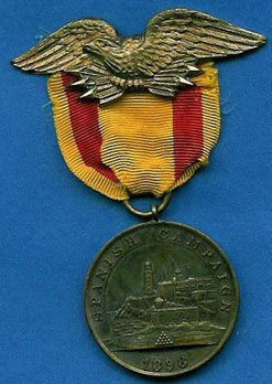 Front - U.S. Navy Spanish Campaign Service Medal, post 1913
