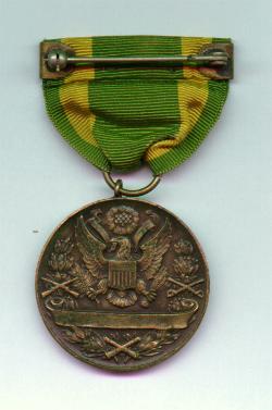 Back - Spanish War Service Medal