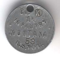 Front - Red Cross Provide Dogtag - 1st Montana