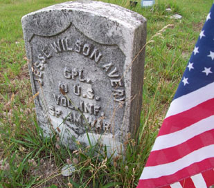 Grave of Jesse Wilson Avery, 10th U.S. Volunteer Infantry in New Jersey