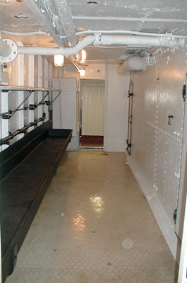 Firemans' washroom aboard the cruiser Olympia