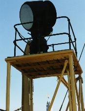 A searchlight platform aboard the Cruiser Olympia