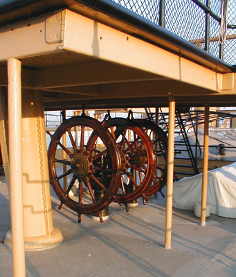 Auxiliary steeing station, Cruiser Olympia