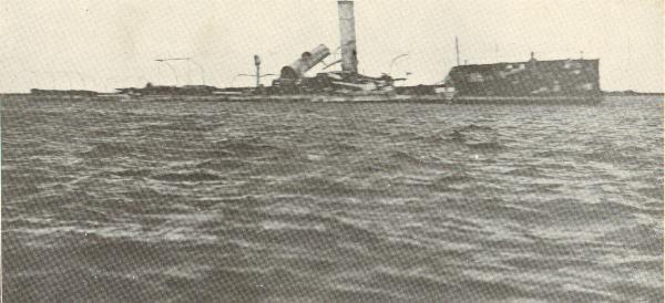 The wreck of the Reina Cristina in Manila Bay