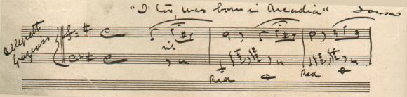 Sousa's musical score