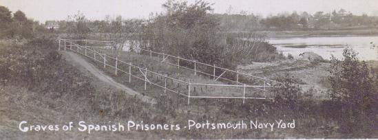 Graves of the Spanish Prisoners who died at the Portsmouth Navy Yard, New Hampshire